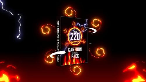 Videohive - 220+ Cartoon Elements Pack