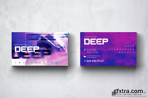 Deep Photography Business Card Design