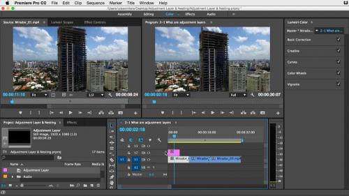 Lynda - Premiere Pro Guru: Adjustment Layers and Nesting - 397542