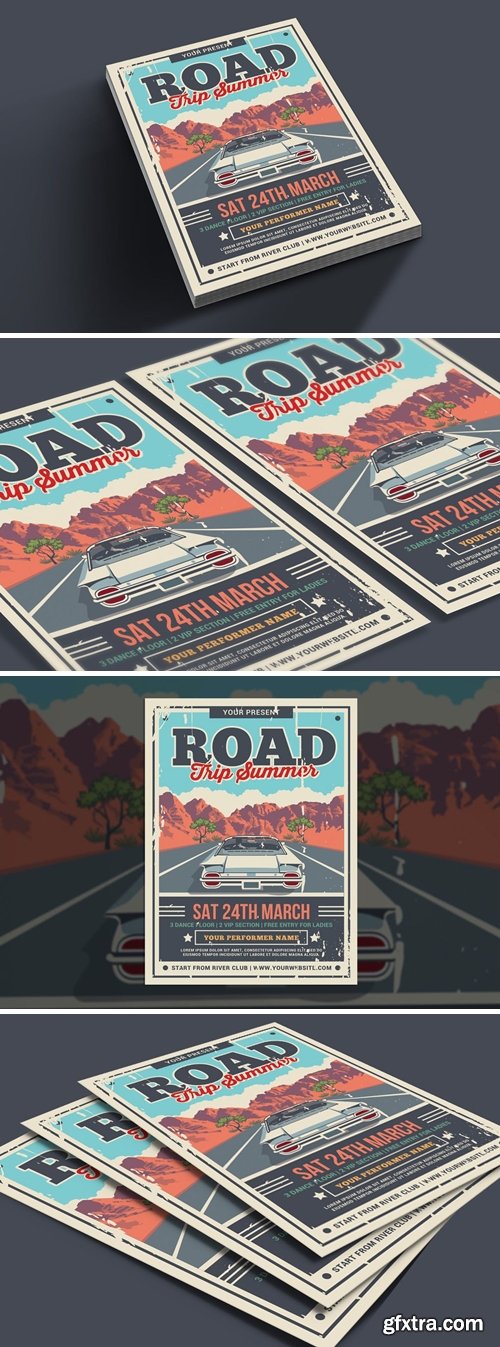 Road Trip Summer Flyer