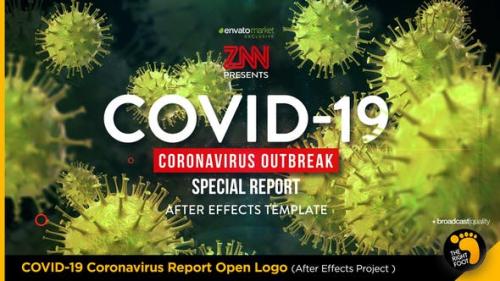 Videohive - COVID-19 Coronavirus Report Open Logo