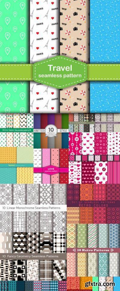 Seamless Pattern Collection – 15 Vector