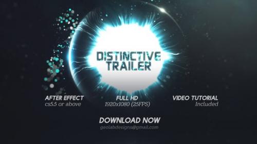 Videohive - Distinctive Cinematic Trailer l Particles Lights Trailer l Particles Waves Trailer