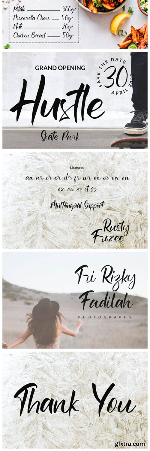 Rusty Frozee Font