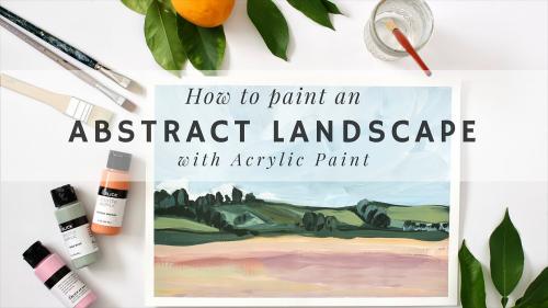 SkillShare - Acrylic Painting: How To Paint An Abstract Landscape - 904217363