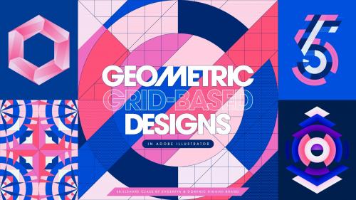 SkillShare - Mastering Illustrator Tools & Techniques for Creating Geometric Grid-Based Designs - 425482478