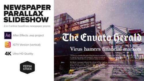 Videohive - Newspaper Parallax Slideshow Promo