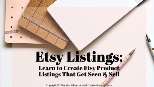 SkillShare - Etsy Listings: Learn to Create Etsy Product Listings That Get Seen. For beginner Etsy sellers - 485475530