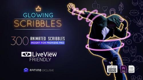 Videohive - Glowing Scribbles