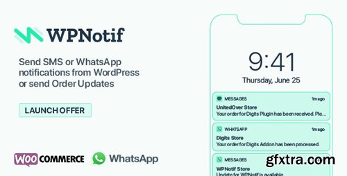 CodeCanyon - WPNotif v1.8 - WordPress SMS & WhatsApp Message Notifications - 24045791 - NULLED