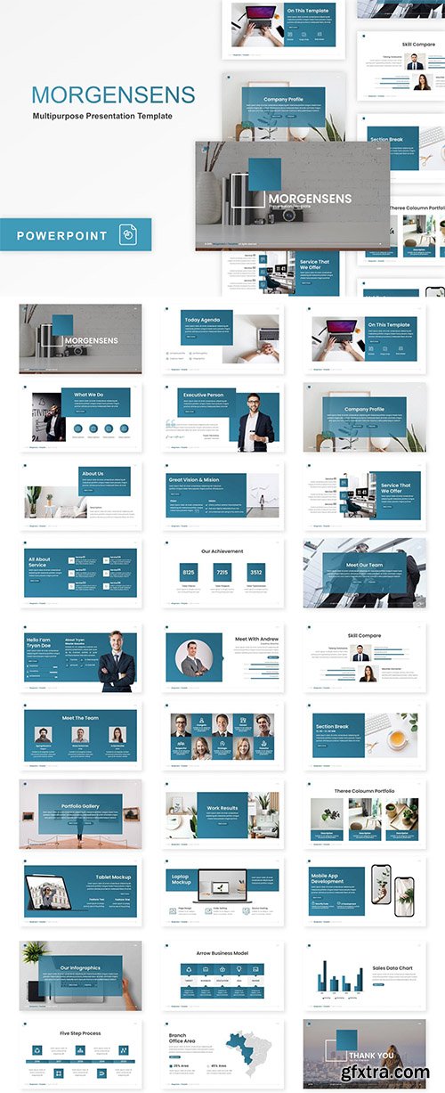 Morgensens - Multipurpose Powerpoint, Keynote and Google Slide Template