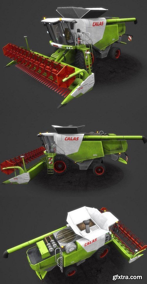 Harvester Claas Lexion 530 – 3D Model