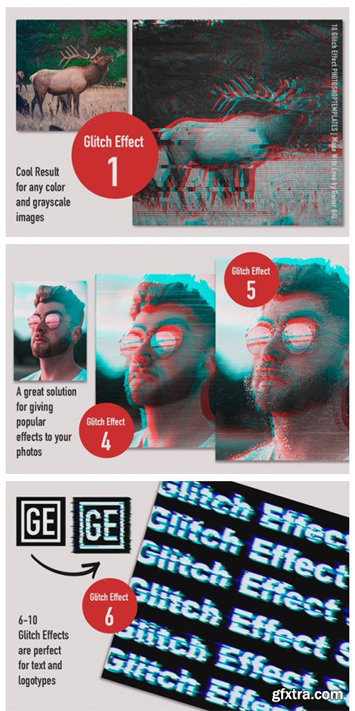 Glitch Effect Set for Photoshop 3792472