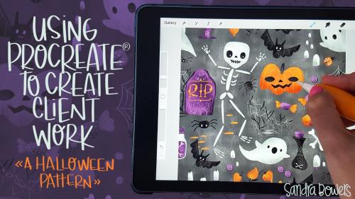 SkillShare - Using Procreate® to Create Client Work - A Halloween Pattern - 543294230