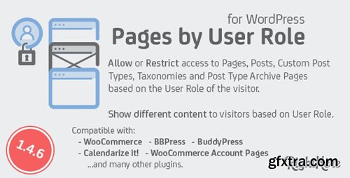 CodeCanyon - Pages by User Role for WordPress v1.4.6.96327 - 136020