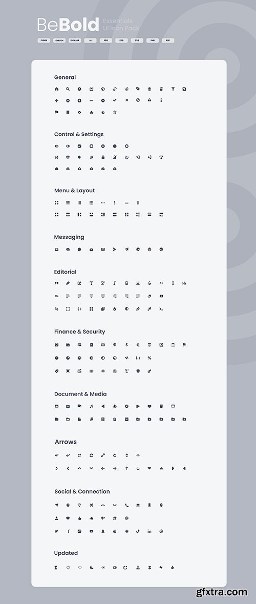BeBold Essentials UI Icon Pack