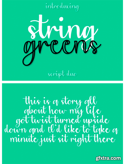 String Greens Font