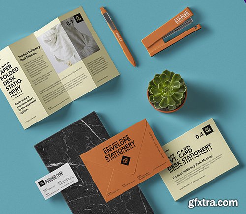 Psd Stationery Elements Mockup