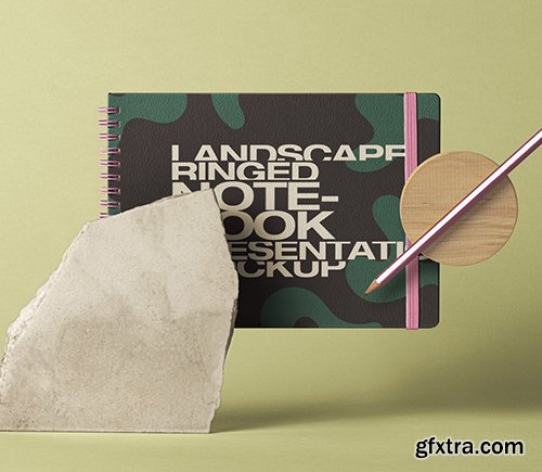 Psd Landscape Notebook Mockup