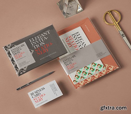 Elegant Psd Invitation Mockup