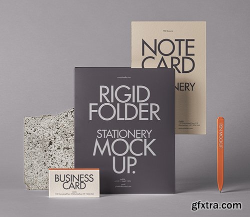 Psd Folder Mockup Stationery