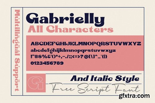 CM - Gabrielly Display Font - 4735008