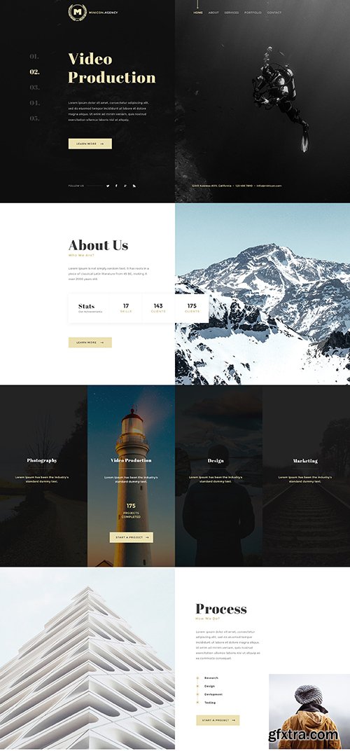 Minicon - Minimal HTMl and PSD Template