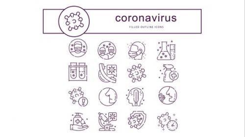 Videohive - Coronavirus - Animated Icons