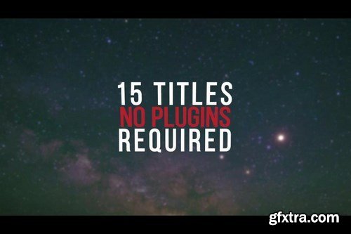 15 Motion Titles After Effects Templates 20398
