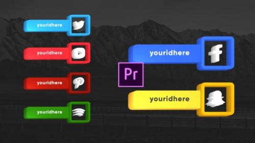 Videohive - Social Media Clean Lowerthirds- Premiere Pro