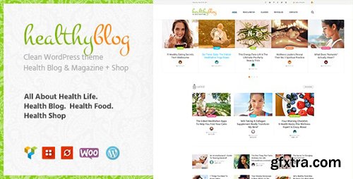 ThemeForest - Healthy Living v1.2.3 - Blog with Online Store WordPress Theme - 20488411