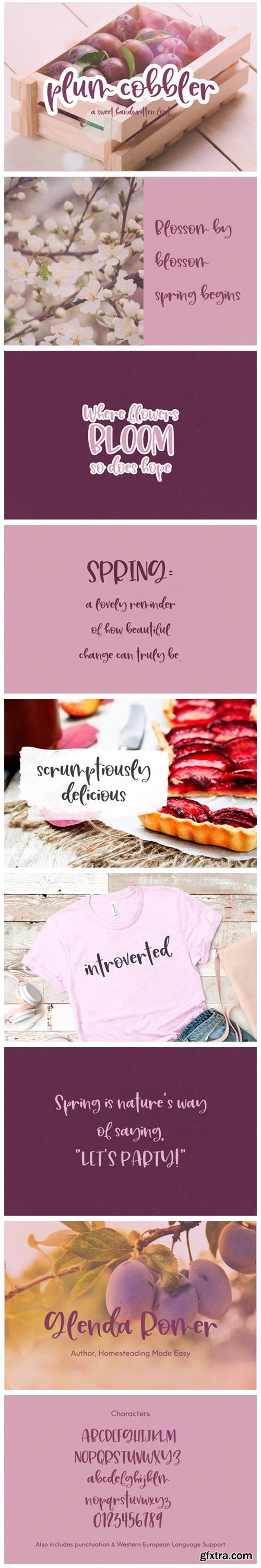 Plum Cobbler Font