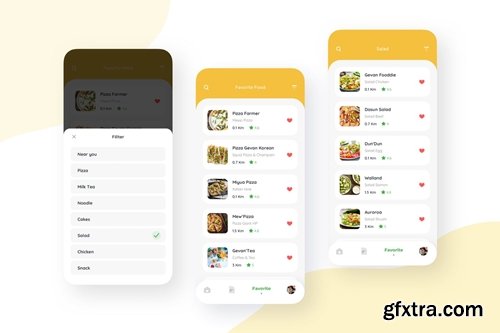 Favorite - Food Delivery Mobile UI Kit nft