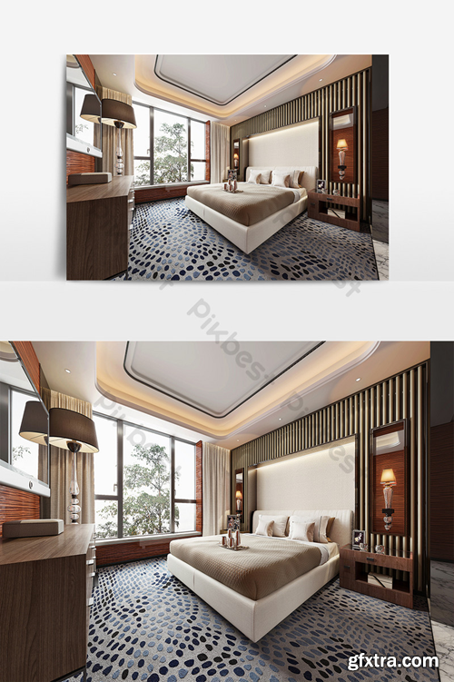 Modern Home Improvement Minimalist Bedroom Model Decors