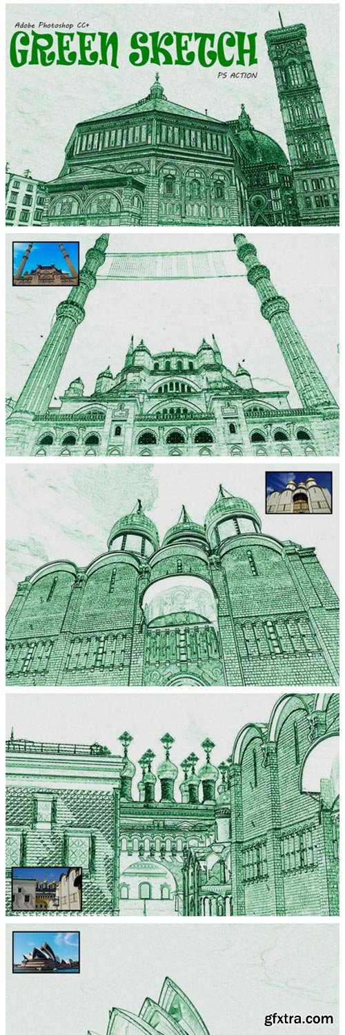 Green Color Sketch Effect 3813997