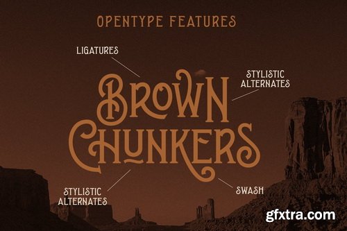 CM - Brown Chunkers - Display Typeface - 4784014