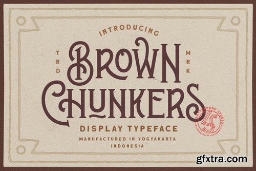 CM - Brown Chunkers - Display Typeface - 4784014