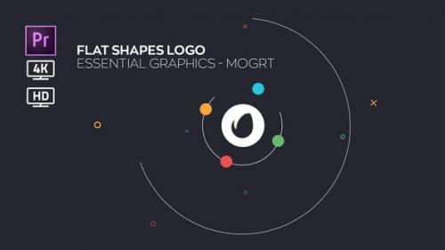 Videohive - Flat Shapes Logo 