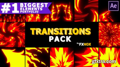 Videohive Fire Transitions | After Effects 26283747