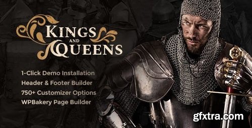 ThemeForest - Kings & Queens v1.1.3 - Historical War Medieval Reenactment WordPress Theme - 21866804