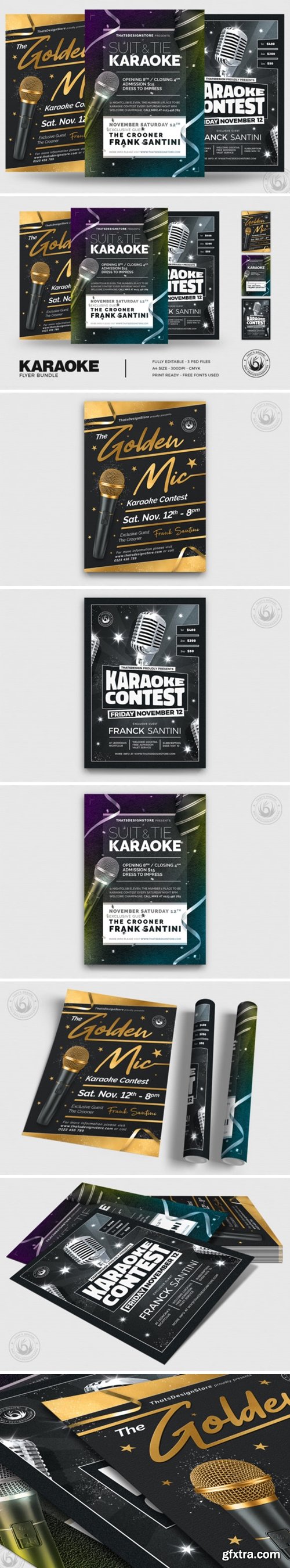 Karaoke Flyer Bundle V3 3825589