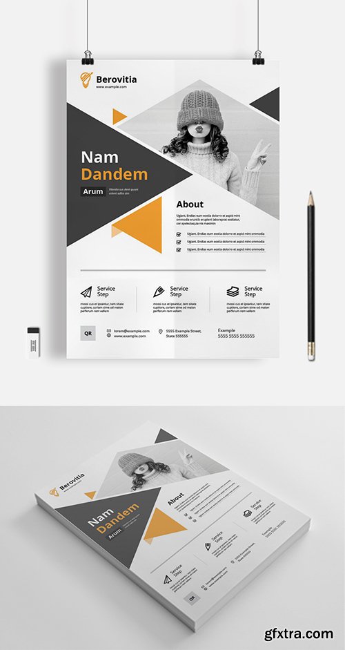 Triangle Business Flyer Layout 333227183