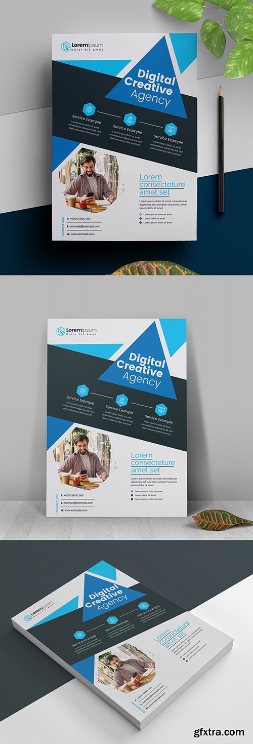 Blue Business Flyer Layout 317788462