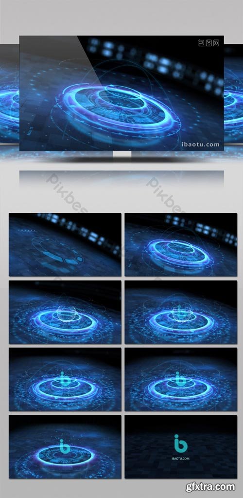 PikBest - HUD technology sense UI animation LOGO title AE template - 884788