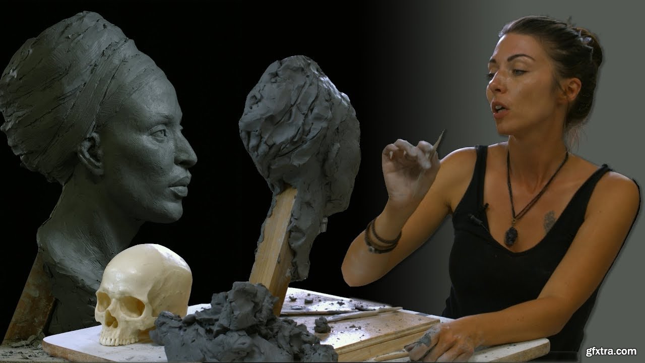 Sculpting A Female Portrait In Clay Part 2 Gfxtra