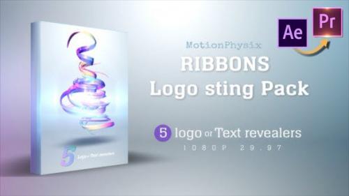 Videohive - Ribbon logo Sting Pack - Premiere PRO