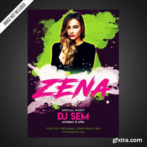 Creative party flyer template Premium Psd