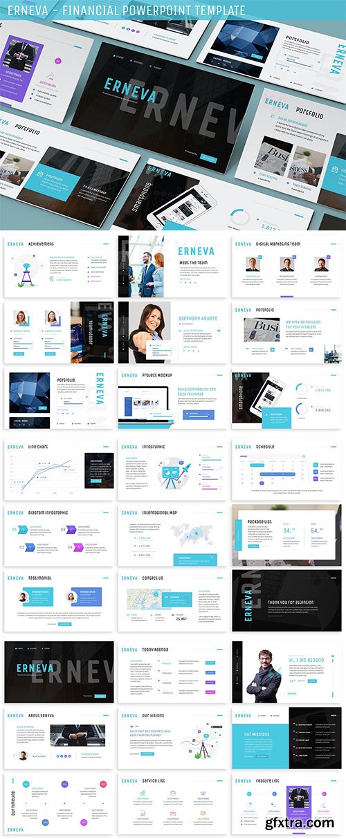 Erneva - Financial Powerpoint Template