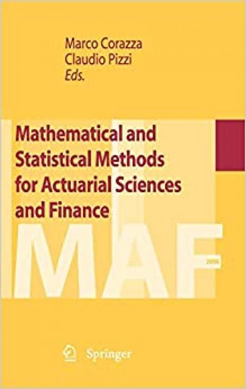 Mathematical and Statistical Methods for Actuarial Sciences and Finance - 8847014808