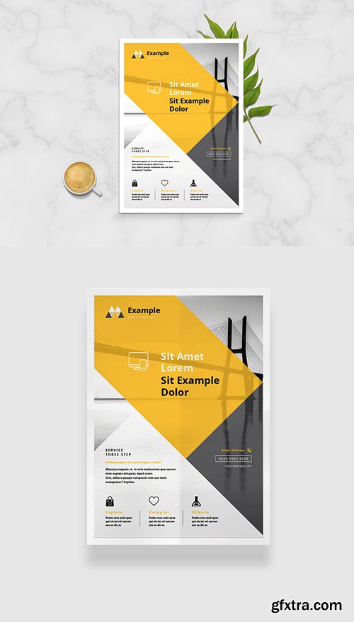 Minimal Marketing Flyer Layout 334508672